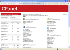 Cpanel software that comes free with your eosyn.com account.
