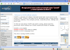 Xoops content management system
